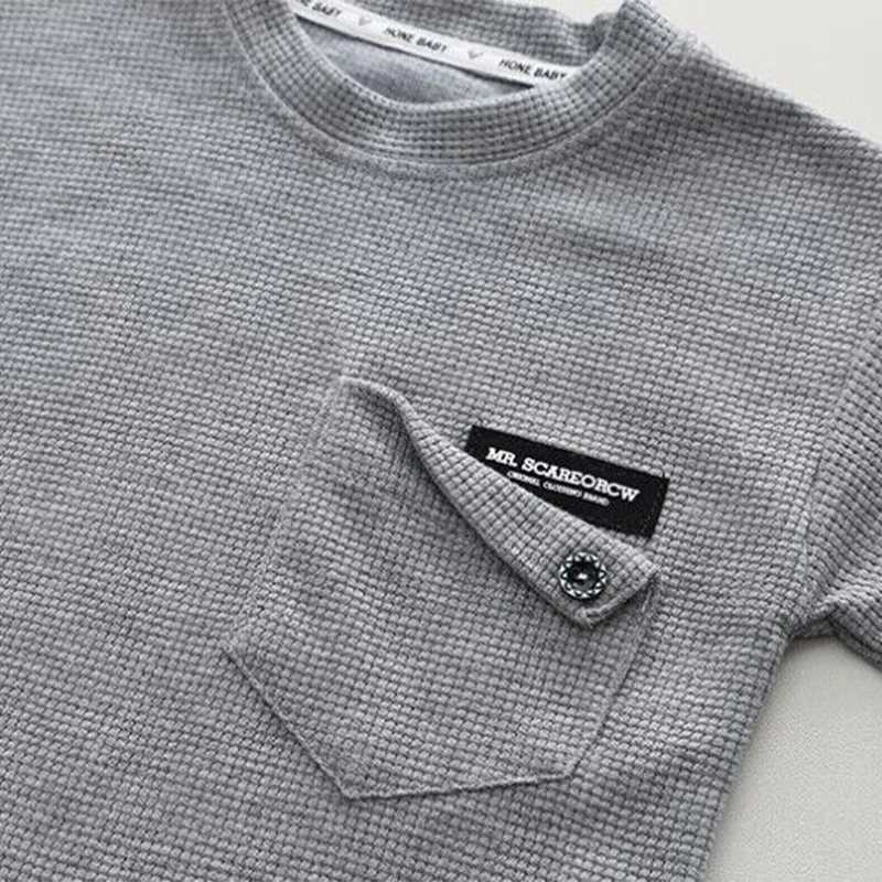 Clothing Sets Korean baby boy clothing set childrens solid short sleeved T-shirt+shorts 2PCS set childrens cotton sportswear WX