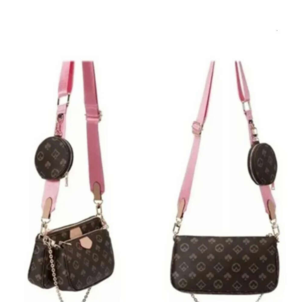 fashion designer bag shoulder cross straddle 3in1 pink strap luxury brand womens crossbody small wallet handb louis vuittonbag louievuitton vuittone vittion U80B