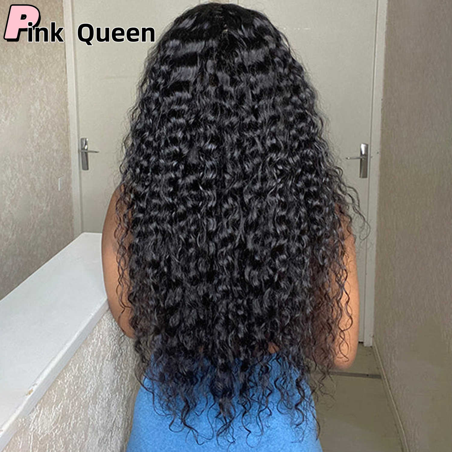 13x4 Transparent Water Wave frontal wig Human Hair Short curly human hair wigs Lace Front Wigs 150 Density Lace Wigs For Women Curly Burmese Hair