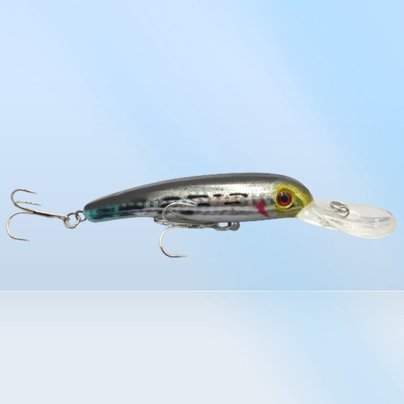 Whole Lot 20 Fishing Lure Minnow CranKbaits Hand Baits Hooks Bass 135g11 cm 5 Color