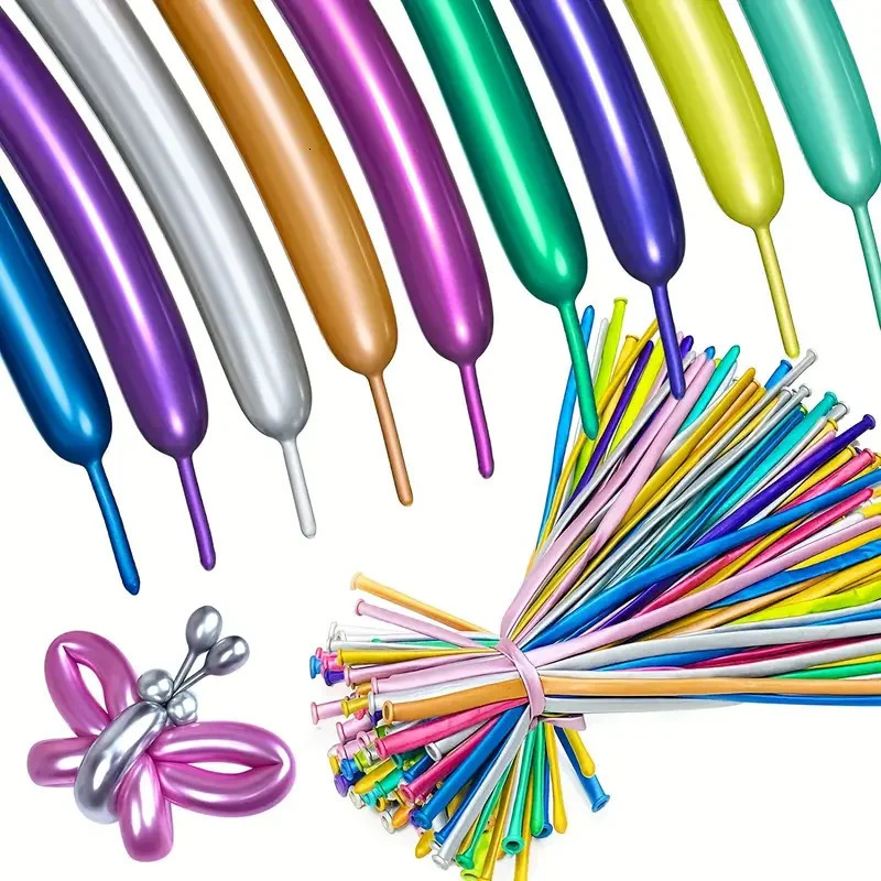 100pcs 260 Balloons Decoration Shopping Mall Activities Party Not Easy To Damage Shiny And Beautiful 240514