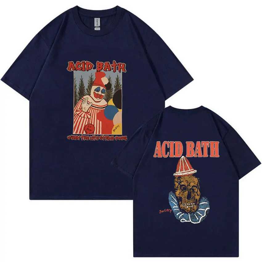 Men's T-Shirts Acid Bath 2023 New T Shirt When The Kite String Pops Graphic T-Shirt Mens Vintage 100% Cotton Oversized Ts Unisex Strtwear T240515