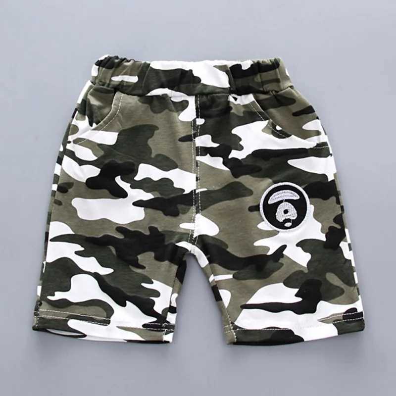 Clothing Sets Summer baby boy clothing set childrens baby camouflage short sleeved set T-shirt+short sleeved childrens boy fashionable casual clothing