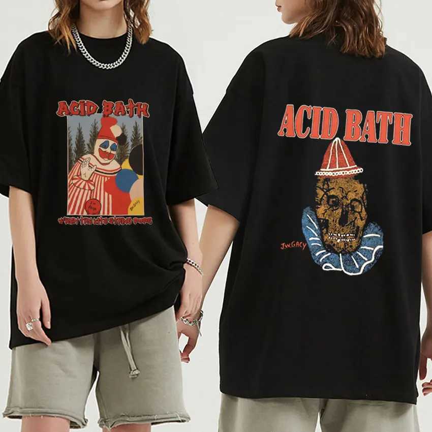 Men's T-Shirts Acid Bath 2023 New T Shirt When The Kite String Pops Graphic T-Shirt Mens Vintage 100% Cotton Oversized Ts Unisex Strtwear T240515