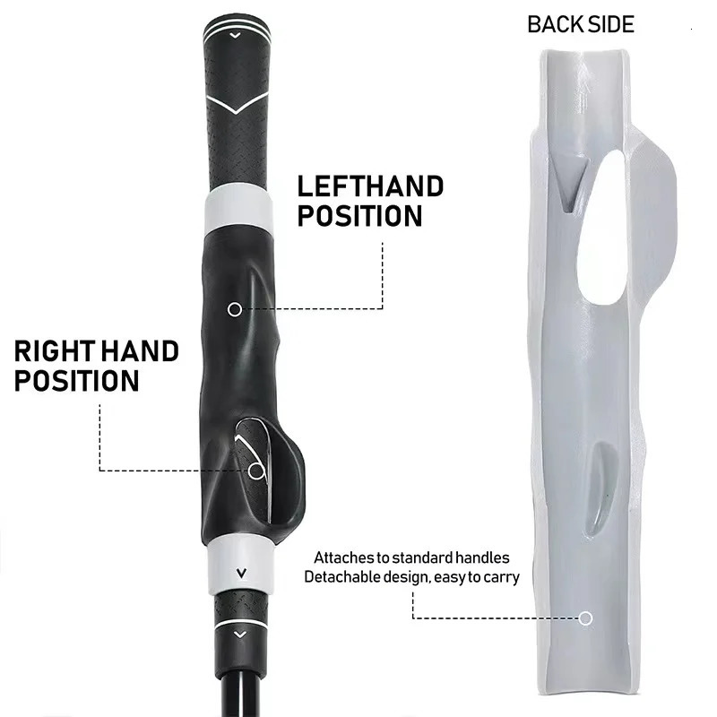 Golf Grip Trainer Attachment Outdoor Golf Swing Trainer Beginner Gesture Alignment Training Aid Correct Training Handy golf grip 240516