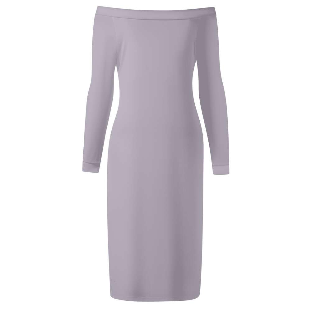 Women's Long Sleeve Off The Shoulder Lady Dress dongdumaoyi P1559951652