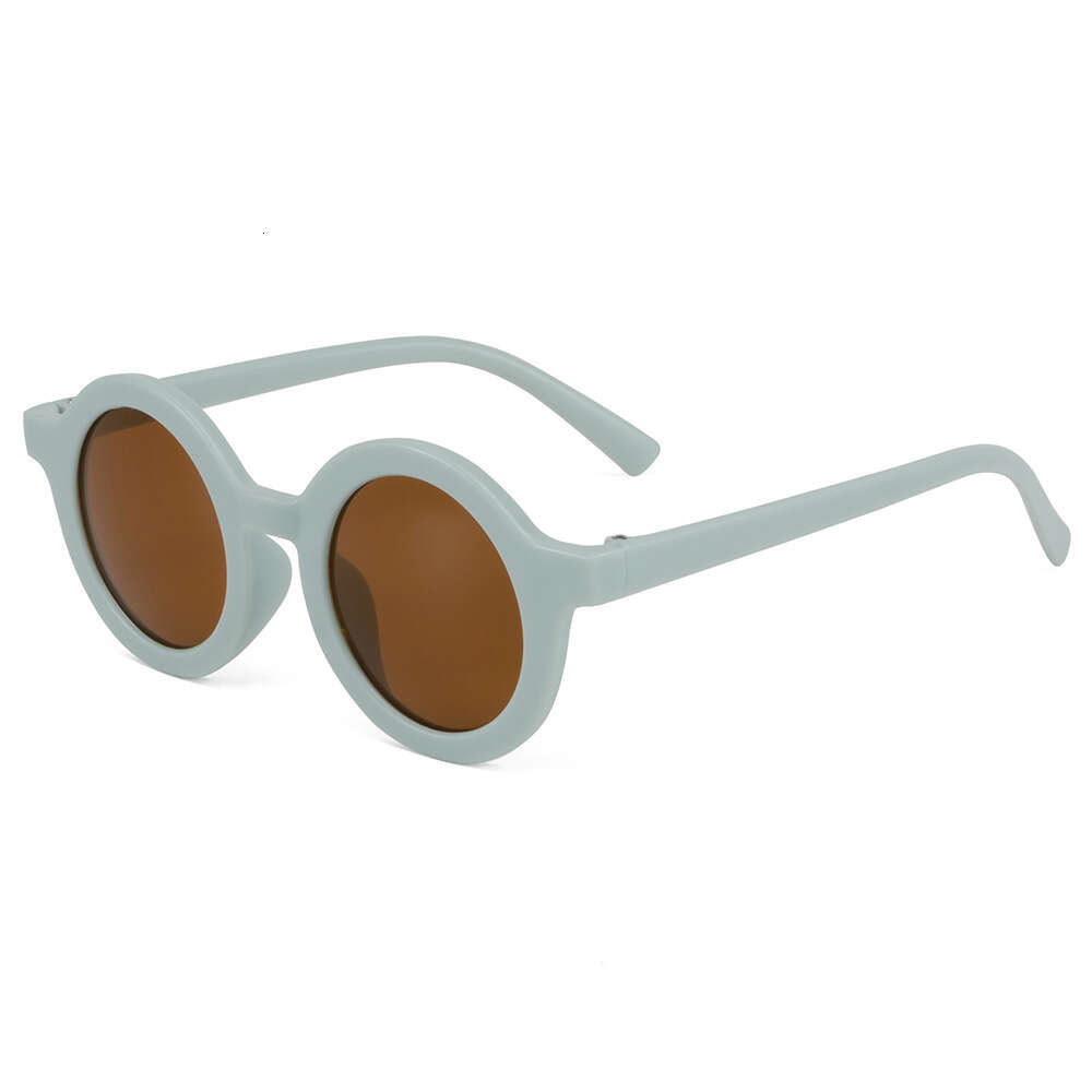 Children's inset style round frame, 1-7 year old baby sunglasses, shading, sun protection