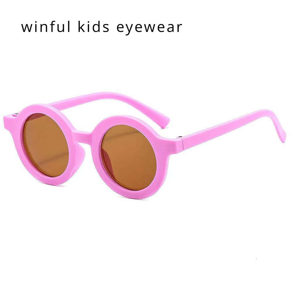 2024 Summer Cute Children's Sunglasses Matte Frame Sun Glasses kids Baby Decorative Eyeglasses Trendy Boy Eyewear Girls Fsahion