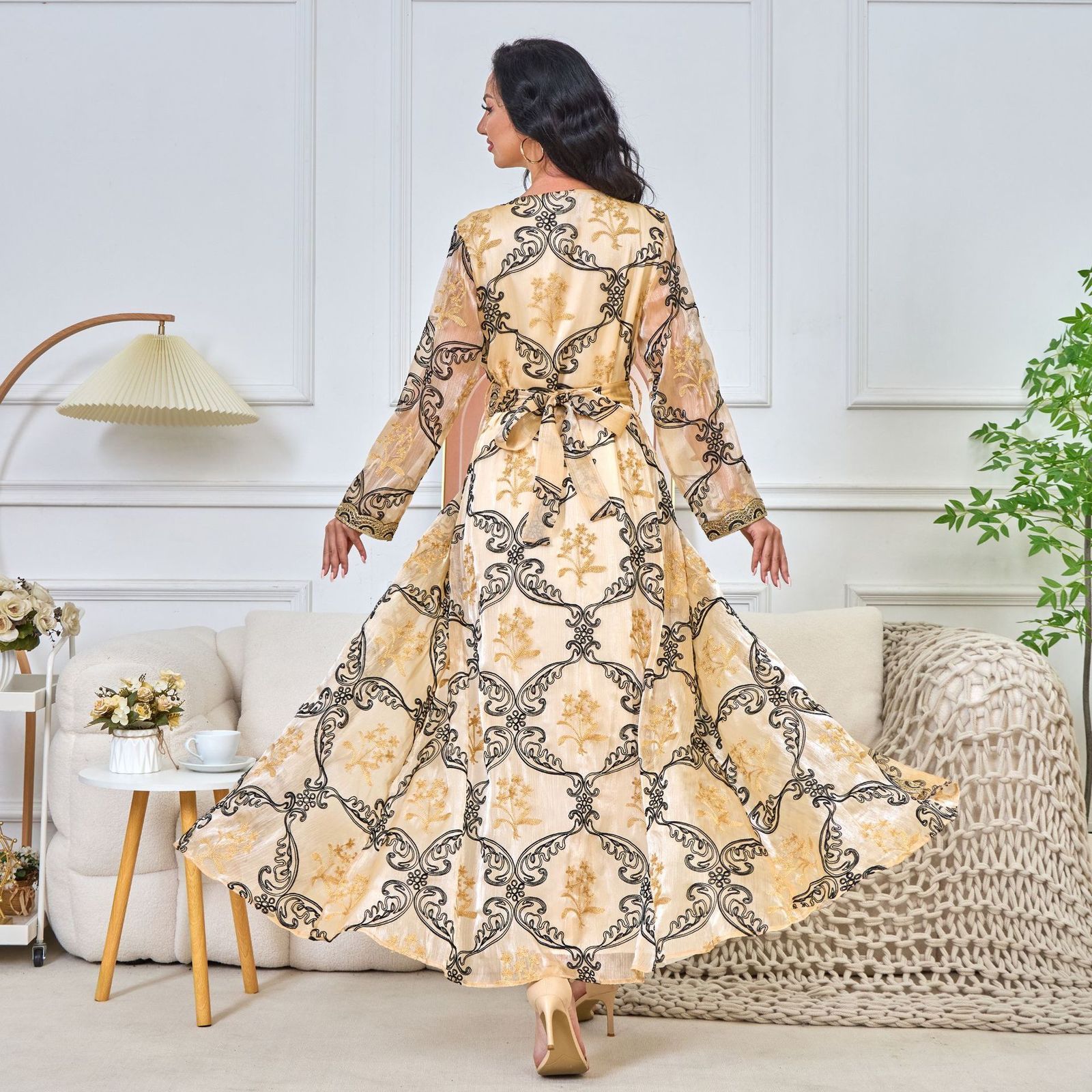 Party Dresses Traditional Albanian Evening Dresses With Coat Velvet Long Sleeve Lace Kosovo Prom Gowns Party Wear abendkleider 220923