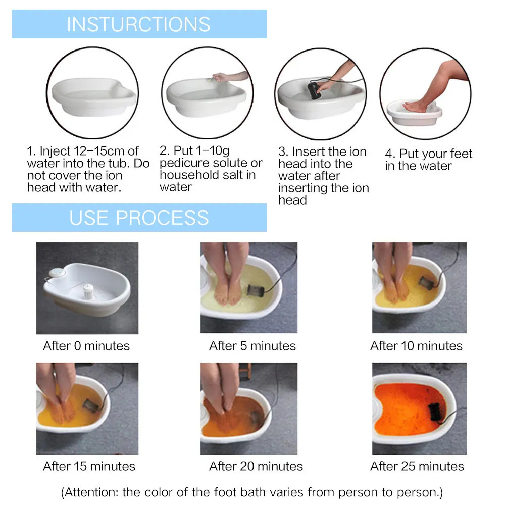 Foot Detox Ionic Spa Machine Detoxifier Mini Bath Without Basin For Home Use Massage To Relax 240513