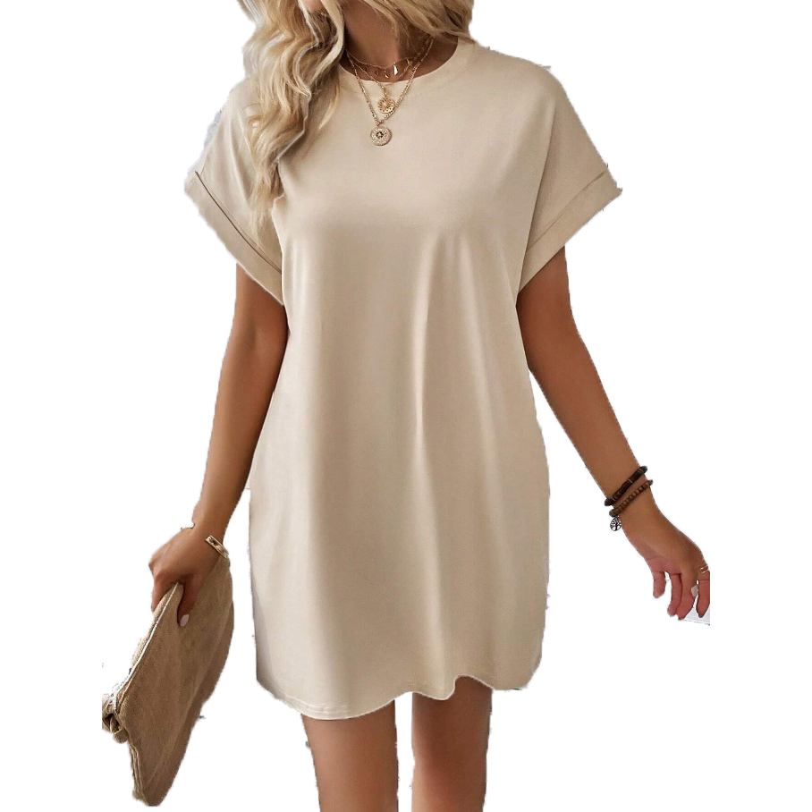 casual dresses women womens dress casual wear Solid color Above Knee A Line Pockets Natural Elegant Summer Vacation S 2XL dresses for woman vestidos V