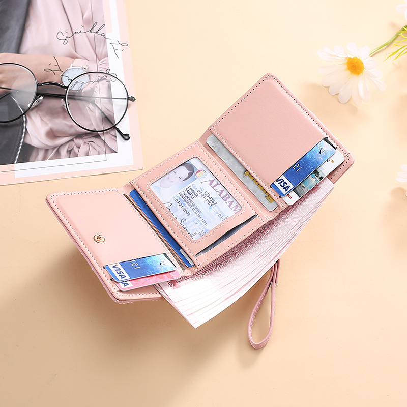 Wallets for Women Cute Pink Wallet Designer Bag Luxury Lady Purse Womens Small Women Coin Purse credit card holder leather triomphe wallet zippy clutc