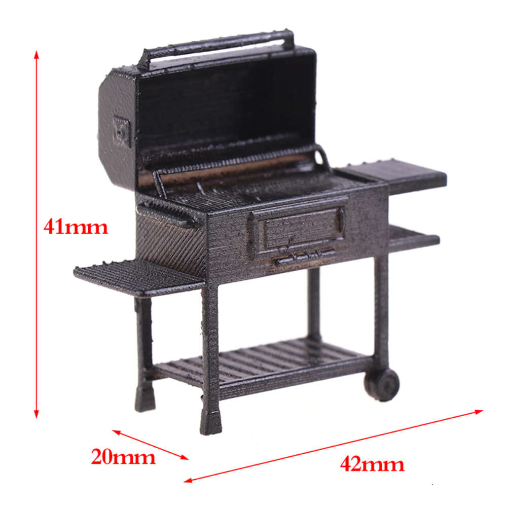 1/20 Scale Miniature Mini Furniture BBQ Grill Gadget Model Kitchen Accessories For Doll House Decor Pretend Play Toys