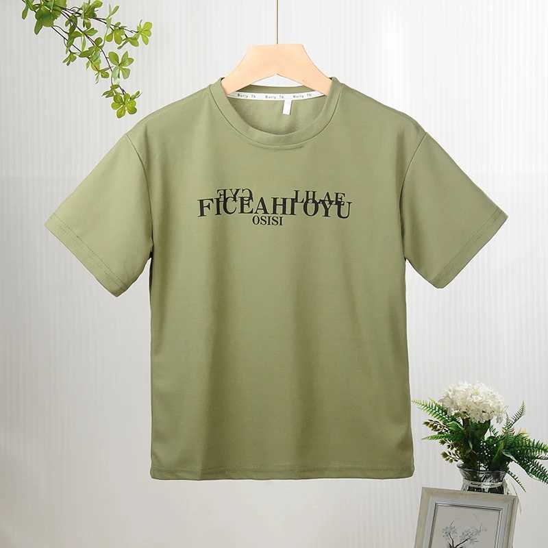 Clothing Sets Summer Youth Boys Clothing Children Girls Letter Printed T-shirt and Shorts Set Childrens Top WX