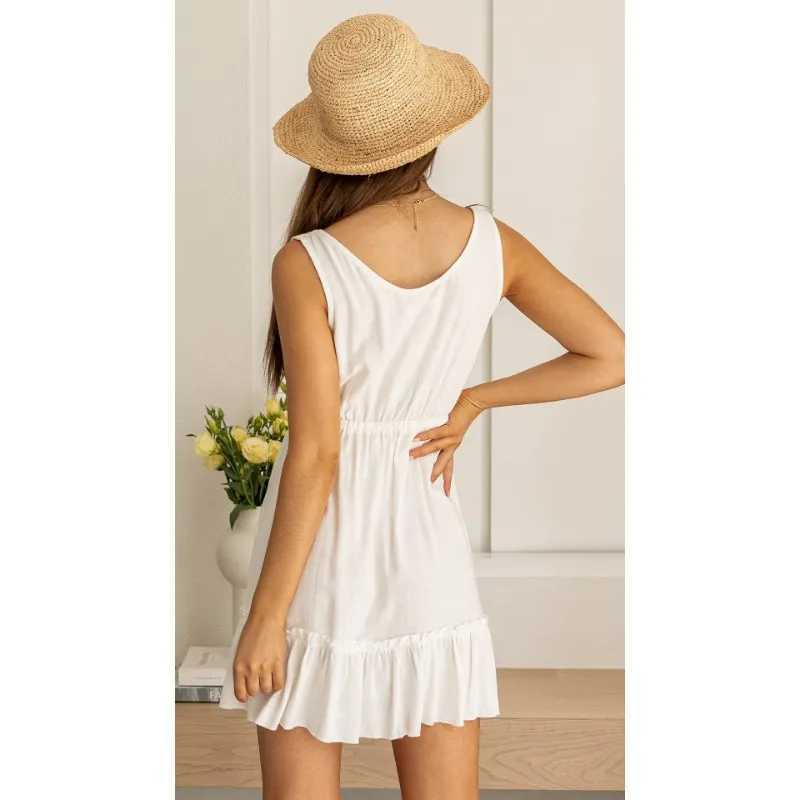 Basic Casual Dresses Solid Casual Loose Summer Long Dresses For Women 2024 Elegant Pretty Womens Plus Size Midi Dresses Simple Female Maxi Dress Y2405