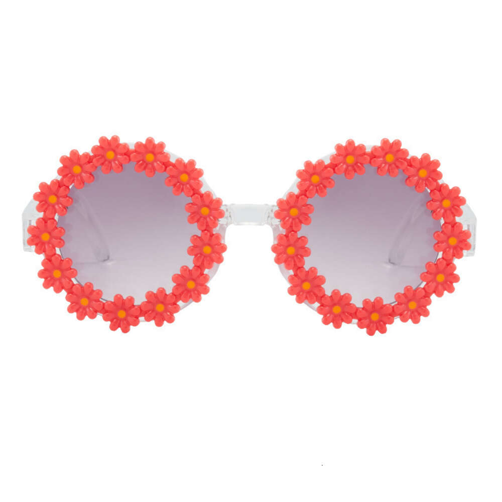 2024 Summer New Children's Folding Daisy Sunglasses Kids Lovely Childlike Fun Sun Glasses Sweet Travel Vacation Girls Eyewear