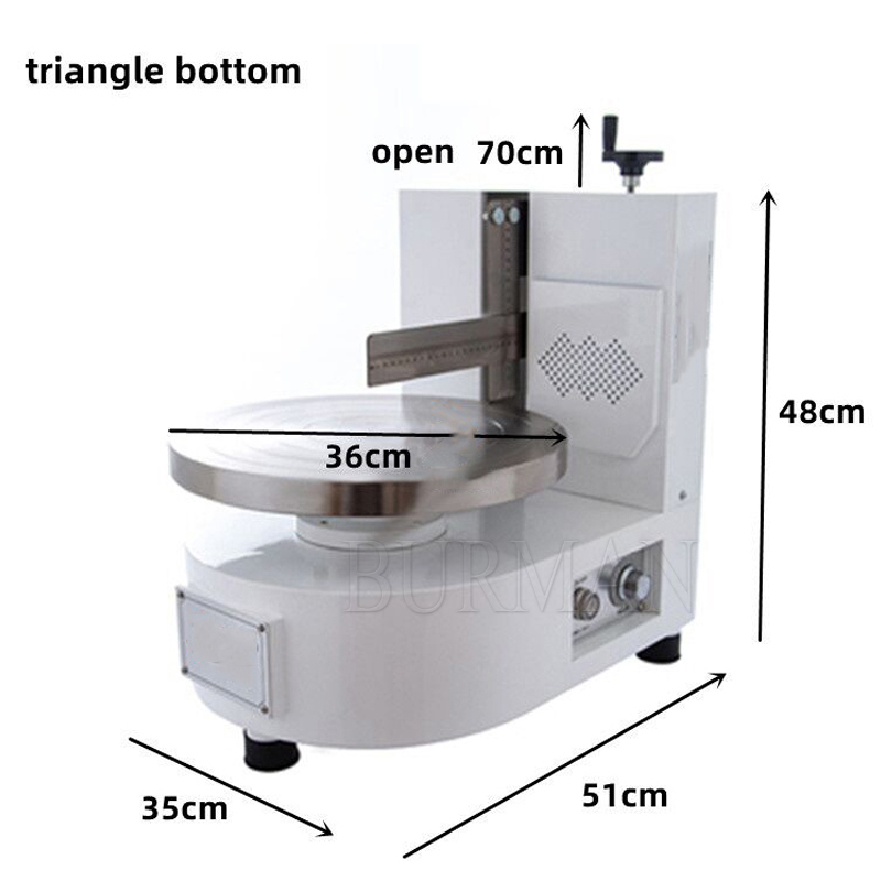 Bakery Equipment Birthday Cake Automatic Decorating Cream Depositor Smoother Frosting Coating Icing Spreading Machine