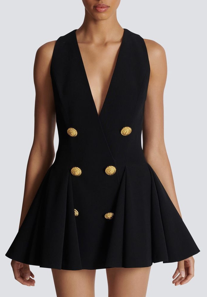 Lanjia- Ba1 Main Women's 2024 New Womens Designer Brand Street Style Dress Clothing For Women Sexy Birthday Dresses Metal Buttons 82F92