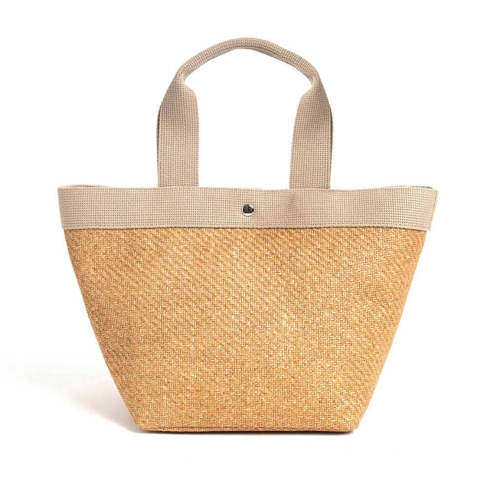 Women's Handbag Ins Grass Woven Bag Fashion Woven Vegetable Basket Small Handheld Summer Bucket Tote Bag beach handbag