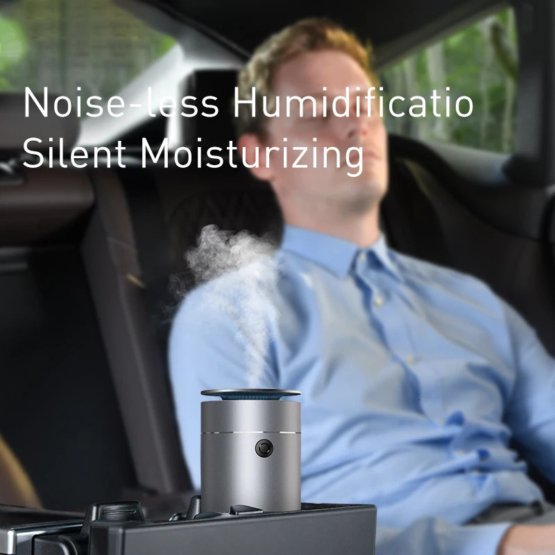 Baseus Car Diffuser Humidifier Auto Air Purifier Aromo Air Freshener with LED Light For Car Aroma Aromatherapy Diffuser 240516