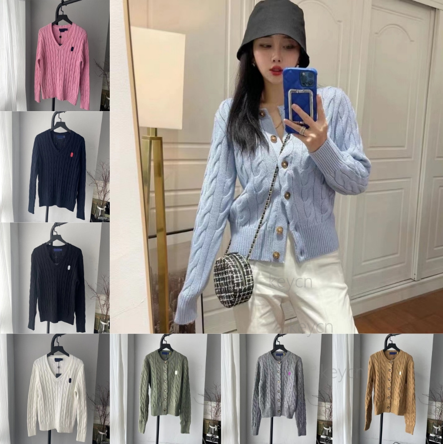 Designer sweater men Knitting Cardigan sweaters womens Round neck and V-neck Embroidery Knitwear men Button