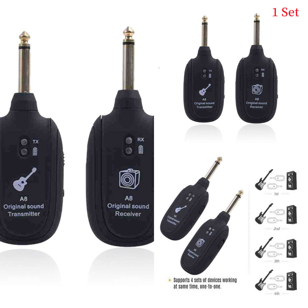New New A8 System Receiver Built-in Rechargeable Wireless Transmitter For Guitar Accessories