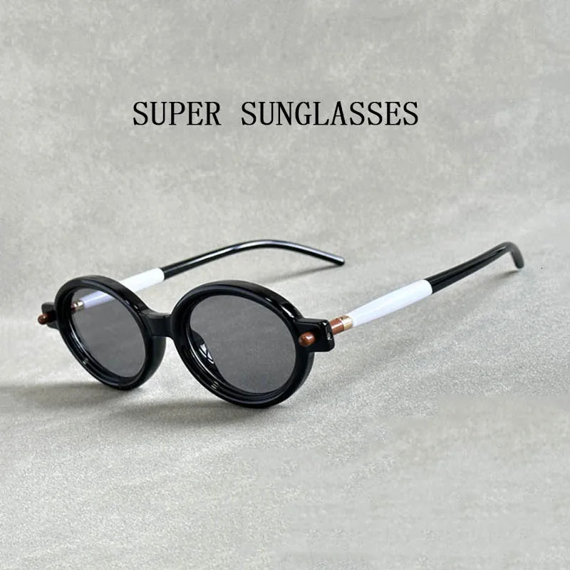 Retro Oval Sunglasses For Men Vintage Steampunk Sunglasses Women Trendy Luxe Punk Fashion Glasses Gafas De Sol Hombre Lunette 240514