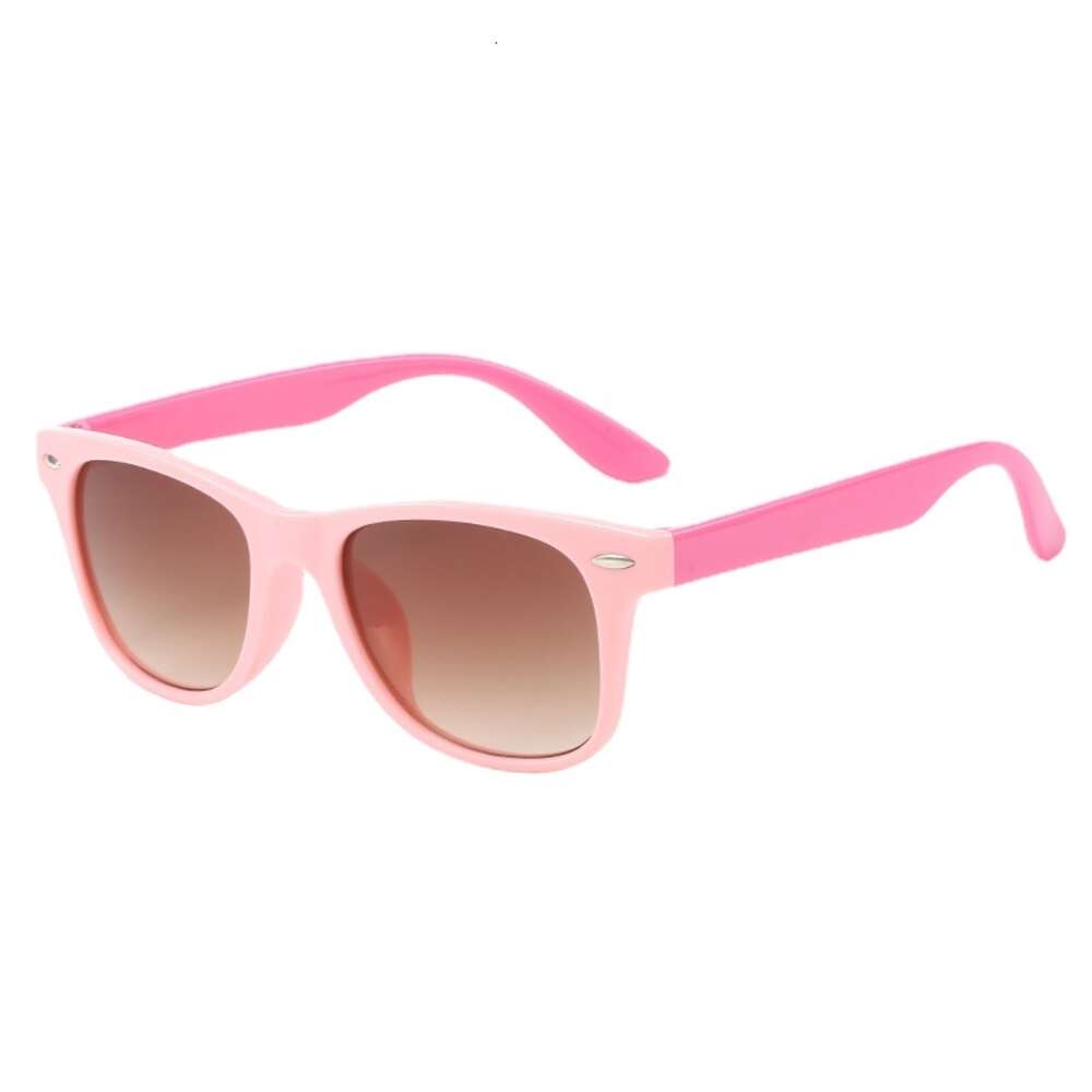 2024 Round Kids Sunglasses Boy Flexible Safety Children rivet Bicolor Sun Glasses Fashion Girls Outdoors Shades Eyewear UV400