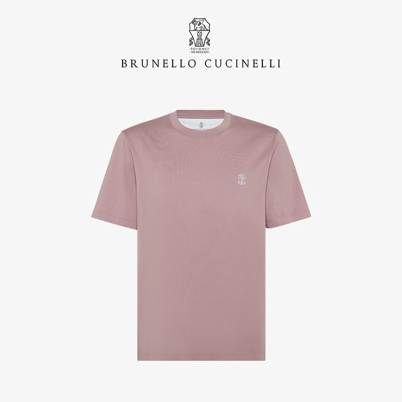 Men Polos Spring and Summer Pure Cotton Cuccinelli Short Sleeve T-shirt B1289