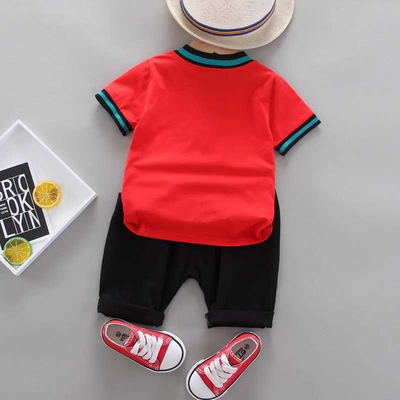 Clothing Sets Summer Cotton Baby Short sleeved Set Fashion Preschool Girls Polo Clothing Casual Set WX