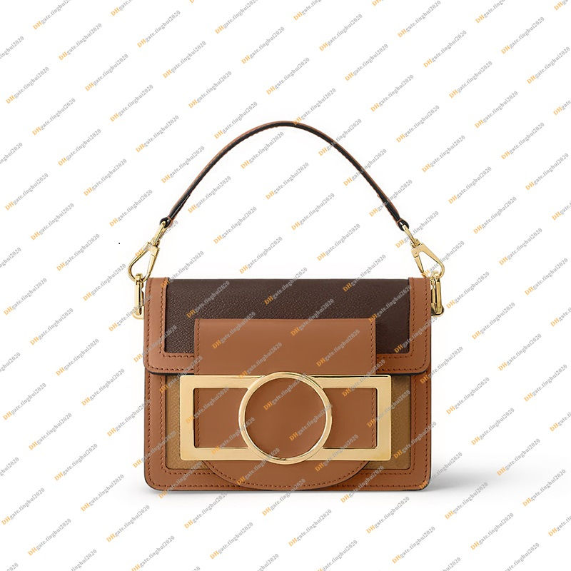 Ladies Fashion Casual Designe Luxury Dauphine Lock XL Bag Shoulder Bag Crossbody Totes Handbag TOP Mirror Quality M46537 Purse Pouch