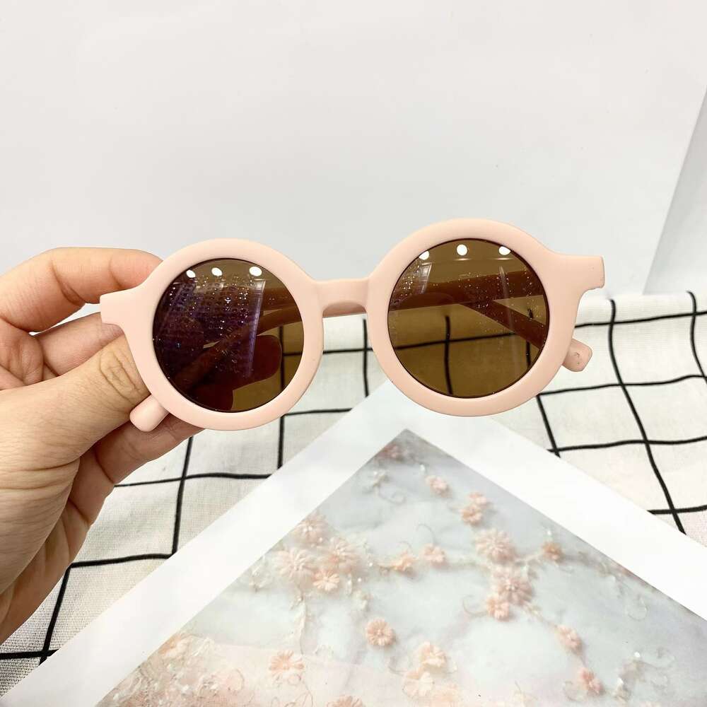 2024 Summer Cute Children's Sunglasses Matte Frame Sun Glasses kids Baby Decorative Eyeglasses Trendy Boy Eyewear Girls Fsahion