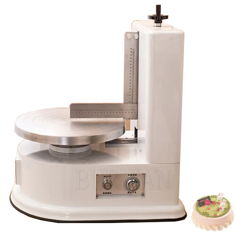 Bakery Equipment Birthday Cake Automatic Decorating Cream Depositor Smoother Frosting Coating Icing Spreading Machine