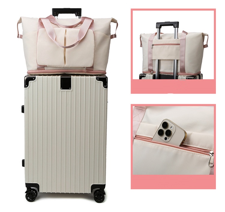 LLLM Multifunction Nylon Storage Bag Large Duffel Bags Backpack Unisex Travel Bag Waterproof Casual Beach Sports Luggage Bags 5 Colors With tags