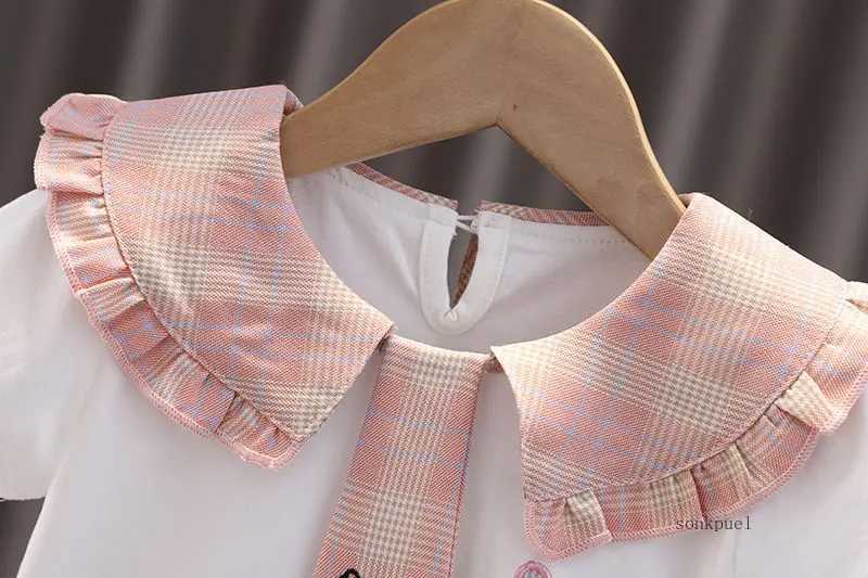 Clothing Sets New baby summer newborn childrens clothing 2 pieces/set girls and boys short sleeved cartoon shirt shorts track and field clothes 0-5 ye