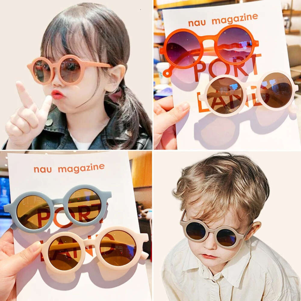 2023 Children's Colors Cartoon Animal Shape Fashion Round Girls Boys Cute UV 400 Protection Kids Polarized Sunglasses