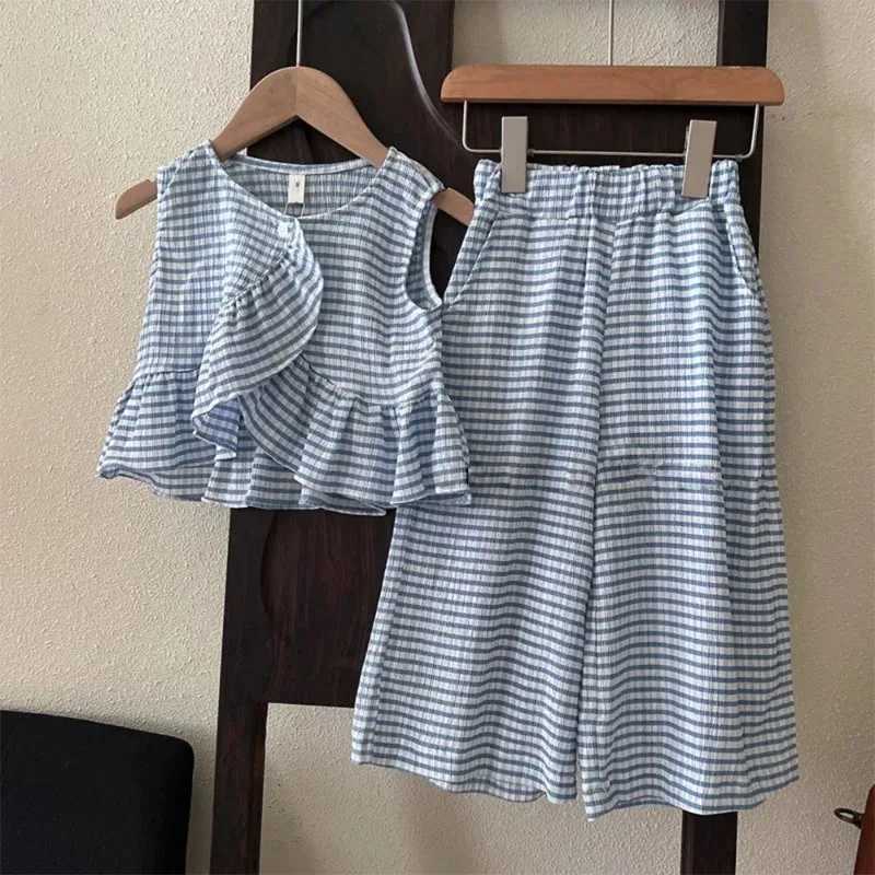 Clothing Sets 2024 New Womens Summer Thin Sleeveless Underwear Dress Mori Xilang Set Fashion Sleeveless Set Two Piece Set WX