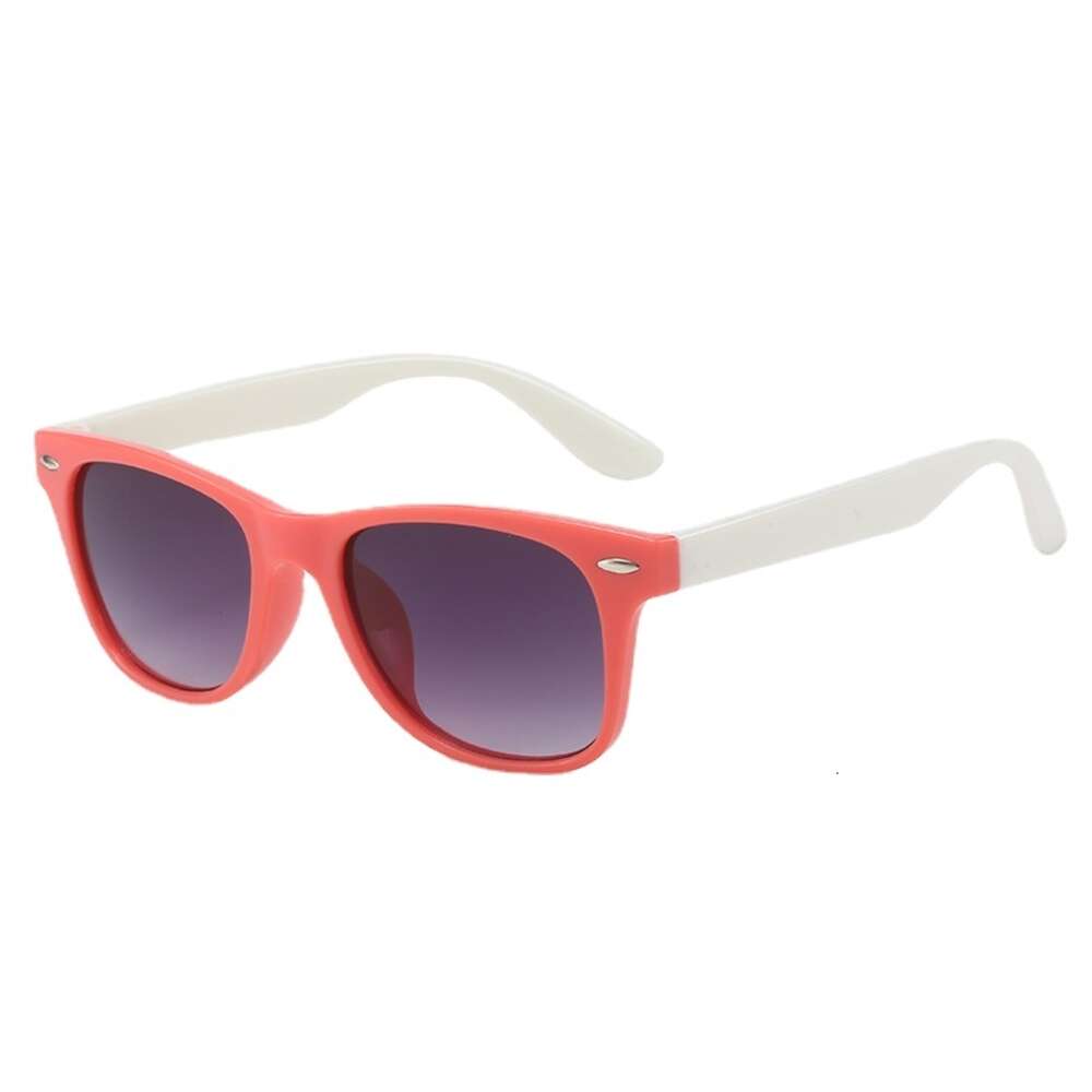 2024 Round Kids Sunglasses Boy Flexible Safety Children rivet Bicolor Sun Glasses Fashion Girls Outdoors Shades Eyewear UV400