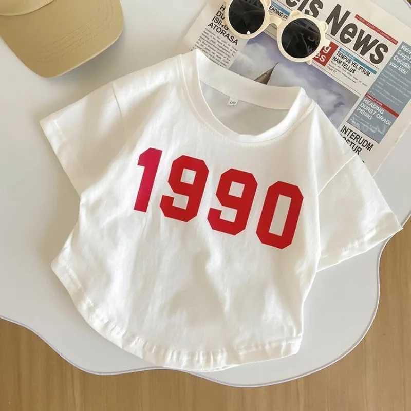 Clothing Sets Childrens and Girls Summer Set 2024 New Fashion Childrens Summer Net Childrens Clothing Little Girl Fashion Short Sleeve Two Piece Set W