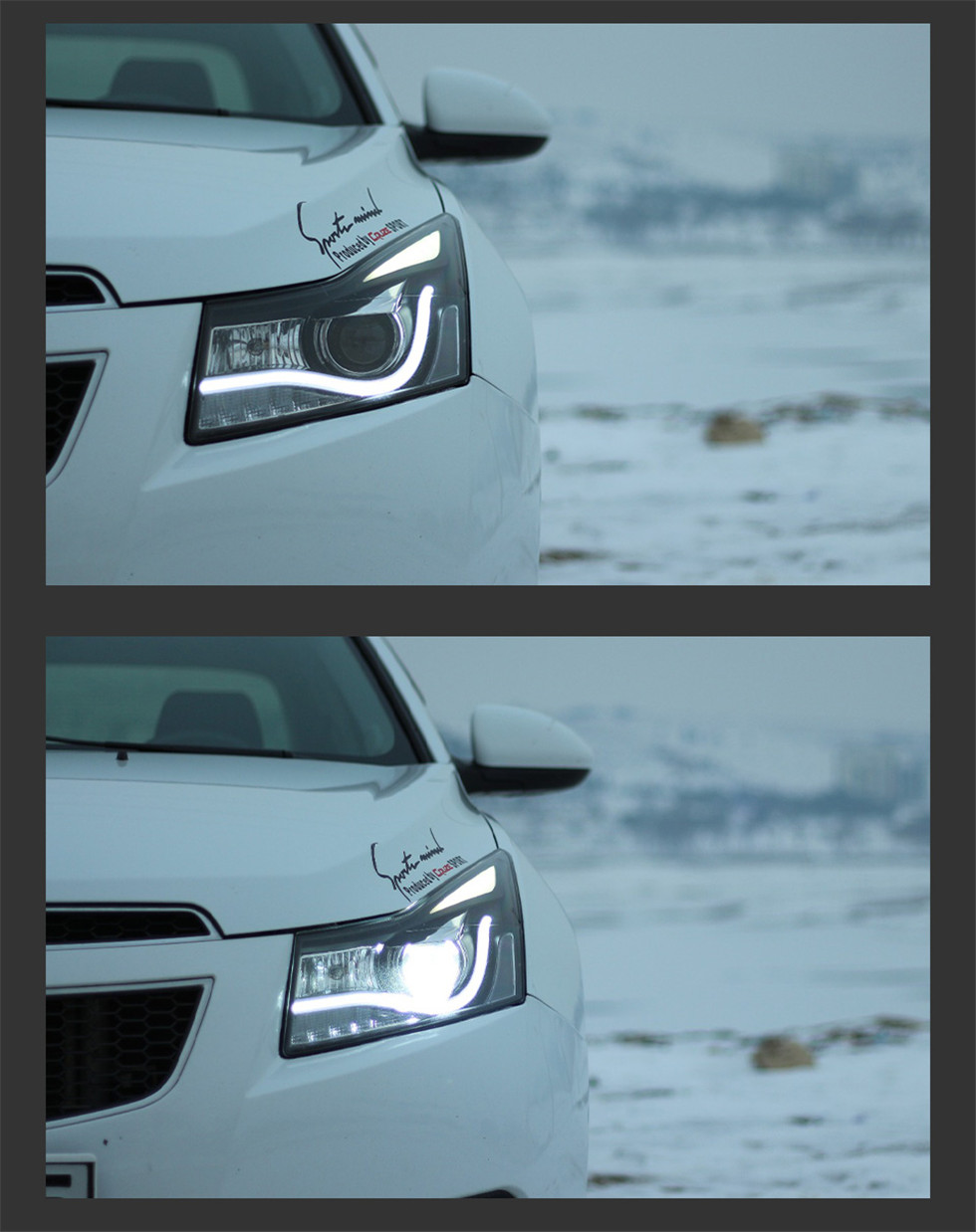 Headlight Assembly For Cruze 20 08-20 15 Front Headlights Replacement DRL Daytime Light LED Dynamic Signal Lamp