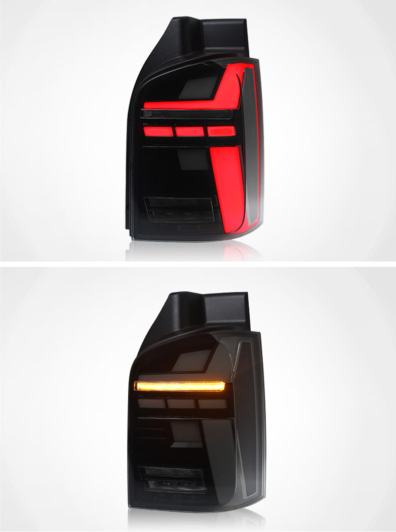 Car Tail Light Assembly LED DRL Rear Turning Signal Light Stop Brake Lamp For VW Multivan T5 20 11-20 15