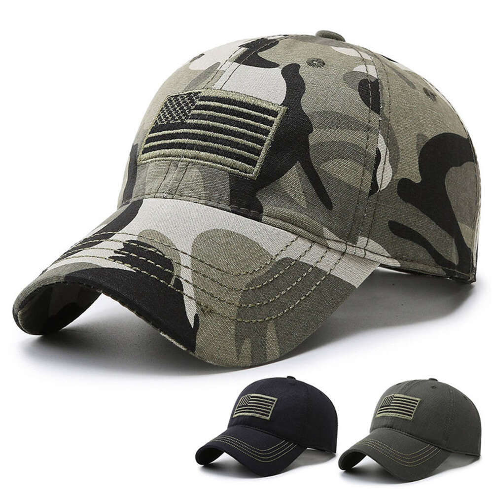 New camouflage baseball men's and women's outdoor sports duckbill embroidered fishing cap, casual hat H517-8.4