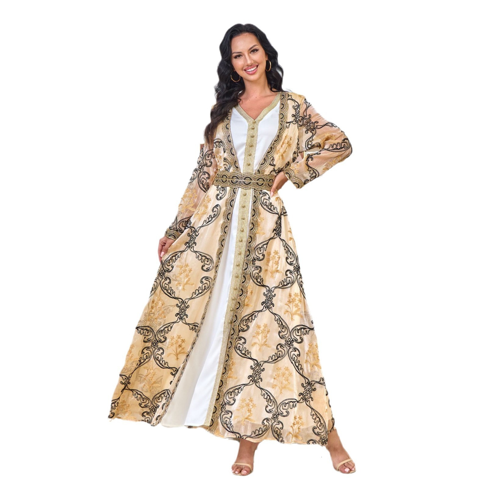 Party Dresses Traditional Albanian Evening Dresses With Coat Velvet Long Sleeve Lace Kosovo Prom Gowns Party Wear abendkleider 220923