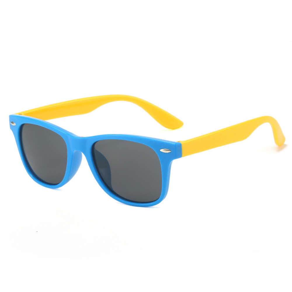 2024 Round Kids Sunglasses Boy Flexible Safety Children rivet Bicolor Sun Glasses Fashion Girls Outdoors Shades Eyewear UV400