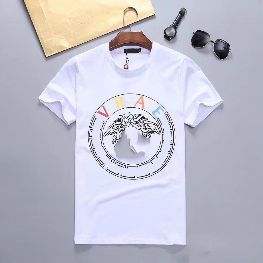 Summer Fashion Letter Printing T-Shirt For Men Cotton Tops Mens Womens Casual Clothing Black White Color Tees Streetwear