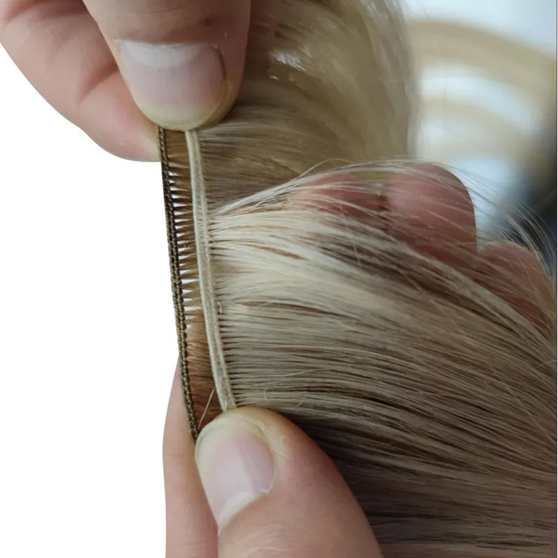 20inch Weft Human Hair Bundles Genius Hair Weft Straight Brazilian One Donor Double Drawn Natural Color 50G Piece Women Hair Weft 4pcs Lot