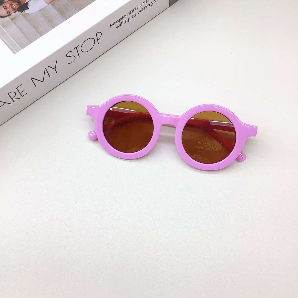 2024 Summer Cute Children's Sunglasses Matte Frame Sun Glasses kids Baby Decorative Eyeglasses Trendy Boy Eyewear Girls Fsahion