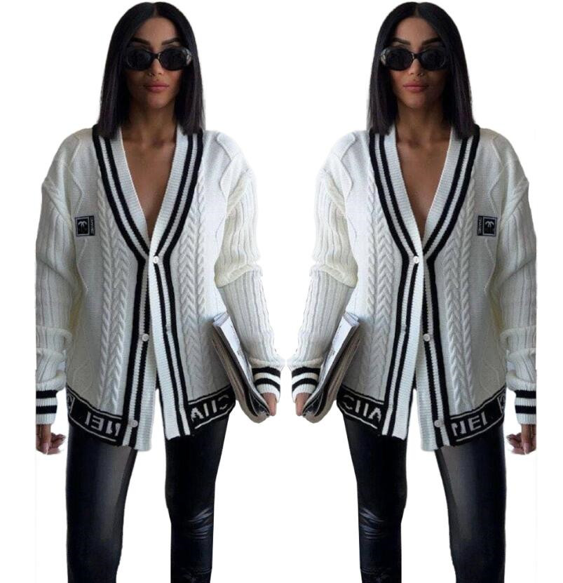 New Women's Sweaters Loose Casual Woman knitted Sweaters Cardigan Womens designer sweater