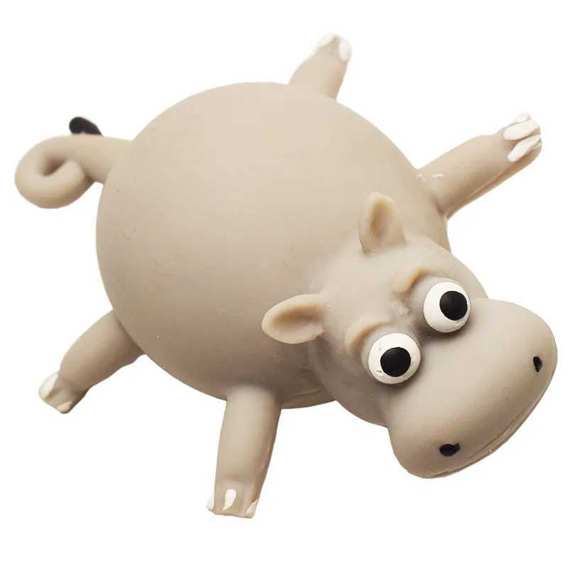 10PCS Decompression Toy Inflatable and Decompressive Childrens Toys Cute Animals Soft Squeezable TPR Material Can Blow Small Animal Rubber Balloons
