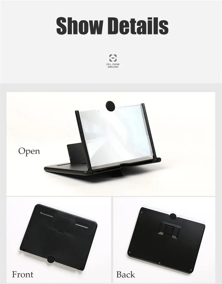 Mobile Phone Screen Magnifier Eyes Protection 3D Screen retractabl Amplifier